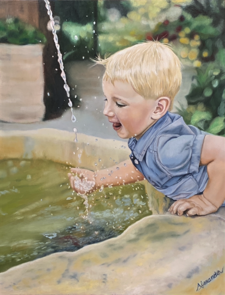 Oil Painting - Child's Play