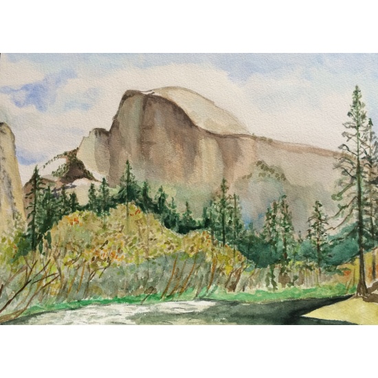 watercolor-yosemites-half-dome