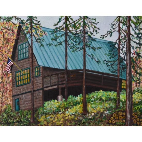 oil-painting-dogwood-canyon-cabin-in-fall