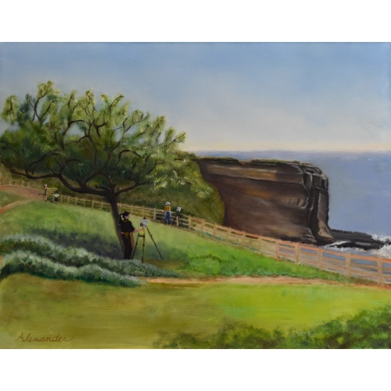 oil-painting-portuguese-bend-rancho-palos-verdes