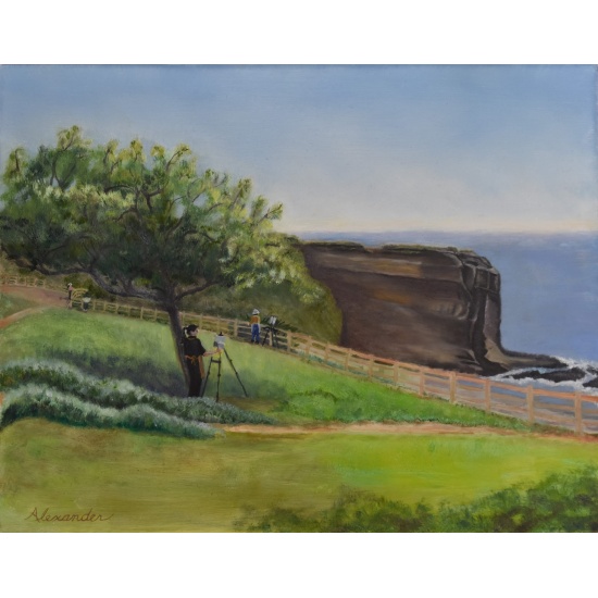 oil-painting-portuguese-bend-rancho-palos-verdes