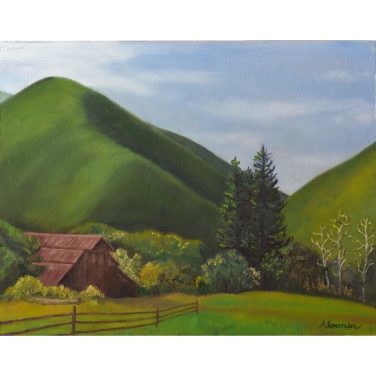 oil-painting-san-luis-obispo-miossi-ranch-barn