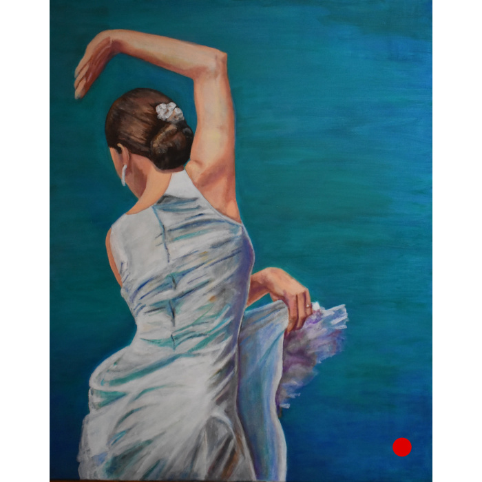 oil-painting-Flamenco-dancer-SOLD